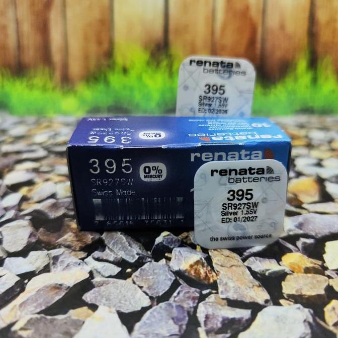Baterai Jam Tangan Pria Casio AQ-164W Renata 395 SR927SW Original