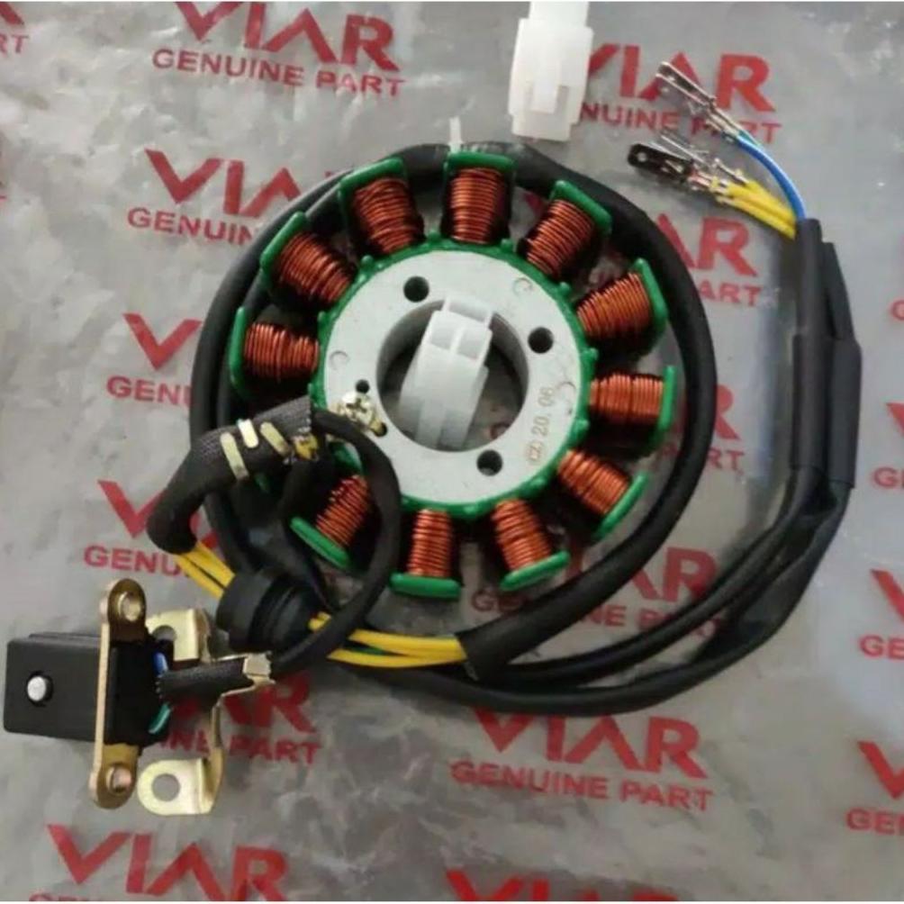 (ORIGINAL VIAR)SPULL VIAR 200CC 12 POLE/LILITAN 93MM-SPUL VIAR SPUL 12 LILITAN VIAR SPAREPART MOTOR 
