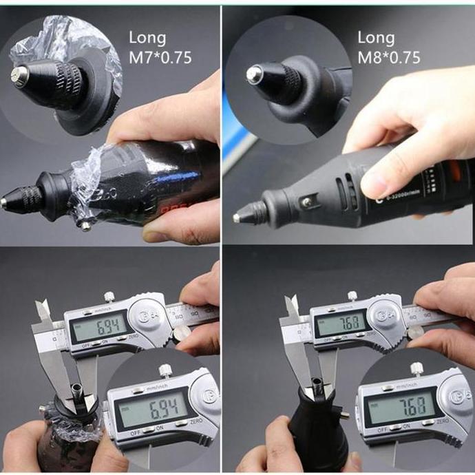 DELLINE KEYLESS CHUCK M7 M8 75 KEPALA BOR MINI DREAMEL