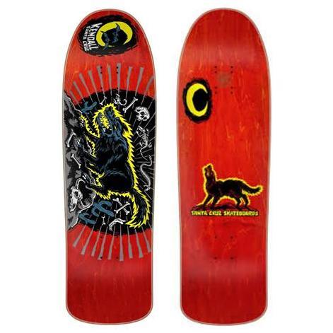 Kendall Wolf Reissue Santa Cruz Skateboard Deck - 9.28"