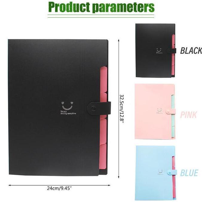 WALMERA Map Plastik Dokumen A4 Harmonika Anti Air Multi Layer Folder Tas File / Map Folder A4/map Ke