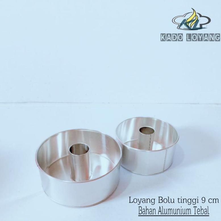 Loyang bolu bulat | loyang tulban, loyang kue bolu panggang tinggi 9 cm diameter 16 18 20 22 cm baha