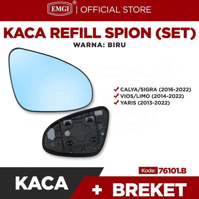 ONDERDIL MOBIL KACA SPION REFILL BIRU SET - SPION MOBIL CALYA/SIGRA/VIOS/YARIS/LIMO/CAMRY/ALTIS/ETIO