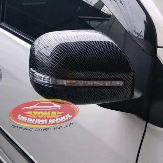 KOMPONEN TRANSMISI MOBIL COVER SPION MIRROR COVER GRAND NEW AVANZA XENIA 2014 2016 2018 LAMPU CARBON