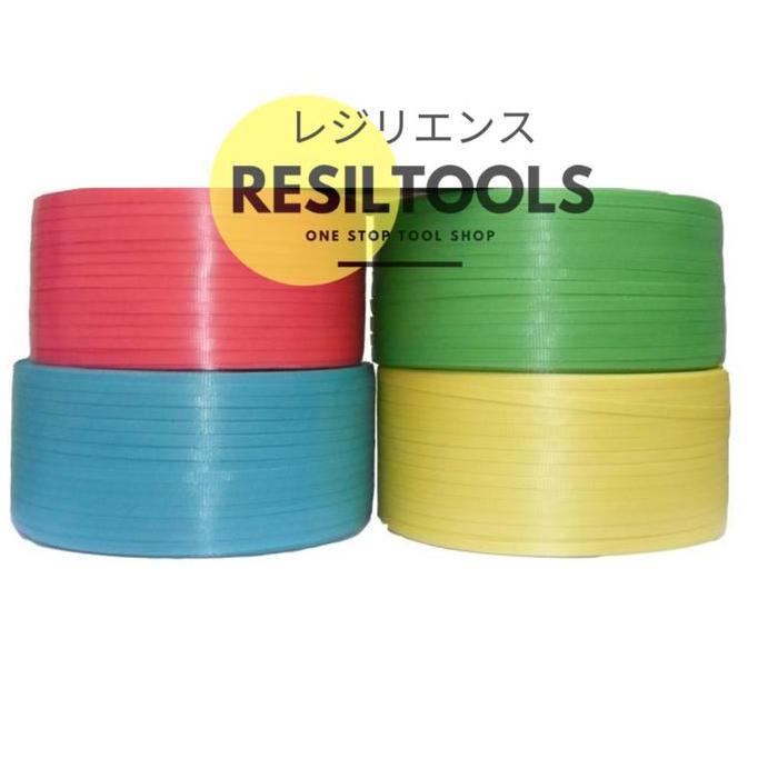 Tali Klam 11mm Hijau Plat Plastik Clamp Klem Pengikat Peti PerMeter