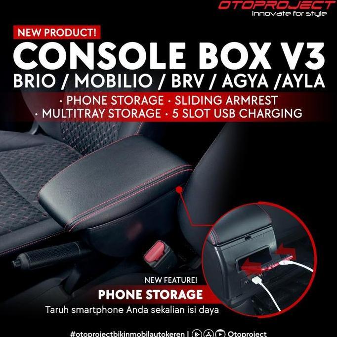 Sparepart Mobil Console Box All New Brio/Ignis/Brv/Mobilio Cocok Sesuai Tipe
