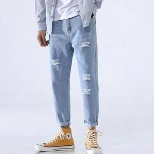 LIFESTYLE Celana jeans pria sobek celana jeans pria hitam sobek celana panjang sobek pria celana pan