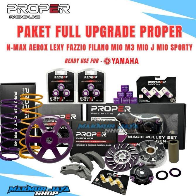 Paket Full Upgrade M3 Set Cvt Proper Racing Line Yamaha Aerox Nmax Lexy Fazzio Filano Mio J Sporty/s