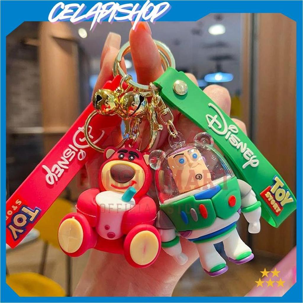 Gantungan Kunci Toy Story Lotso Silikon Besar / Ganci Disney Toy Story Lotso / Ganci Boenka Toy Stor