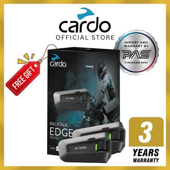 Cardo Packtalk Edge Duo Intercom Helm Motor Mesh Bluetooth Waterproof IP67