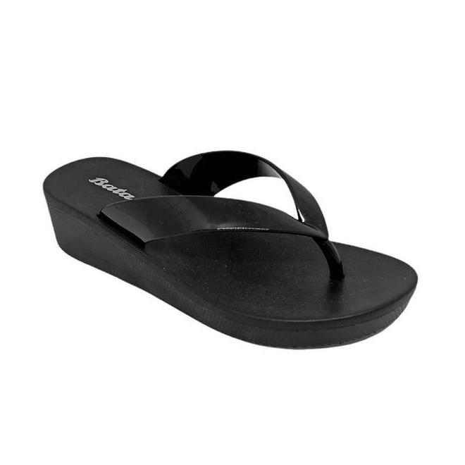 Bata Chris Rubber Sendal Jepit Wedges Wanita Sandal Karet
