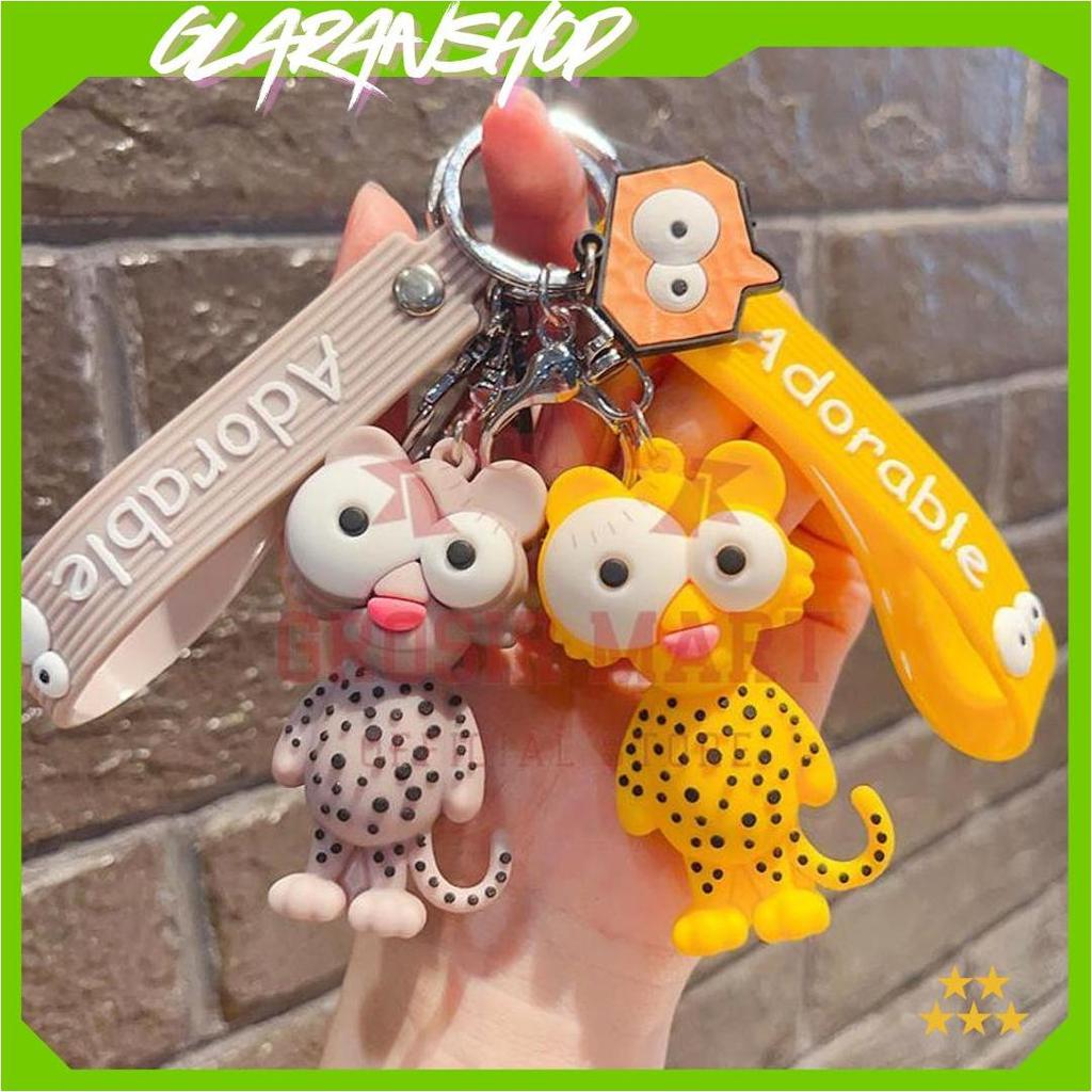 Gantungan Kunci Jerapah Zebra Singa Silikon Besar / Ganci Jerapah Zebra Singa / Ganci Jerapah / Gant