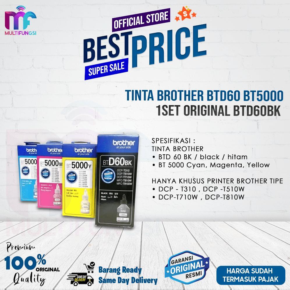 Tinta Brother BTD60BK & BT5000 Brother DCP T310 T510W T710W (SATUAN) Printer