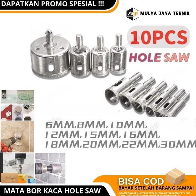 IYLBISC Mata Bor Kaca - Mata Bor Keramik - Mata Bor Pelubang Kaca Serbaguna