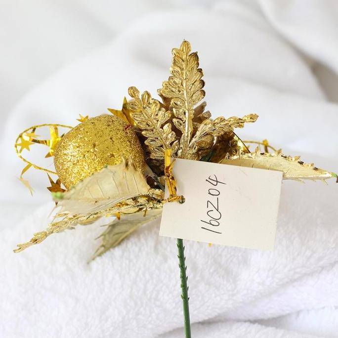 BBGO buket bunga mini gold hadiah natal valentine hiasan dekorasi arti