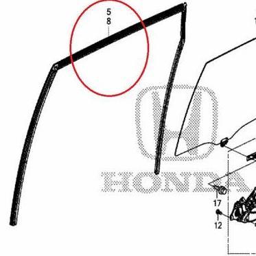 Karet Chanel Karet Kaca Pintu Mobilio Dan BRV 2015-2021 Original
