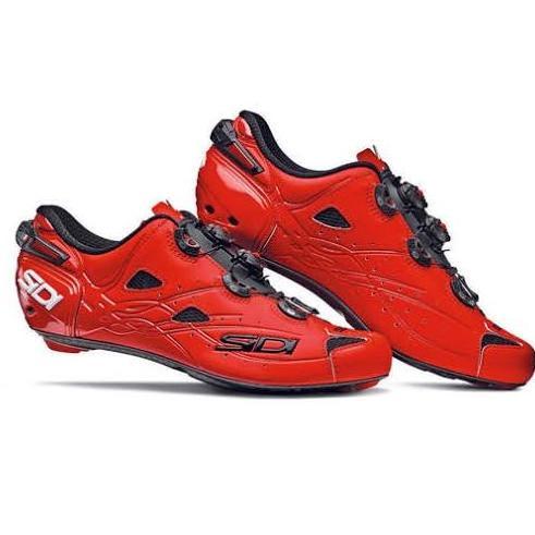 Sepatu Sepeda Sidi Red Shoes Cleat Road Bike Carbon Shot Matt
