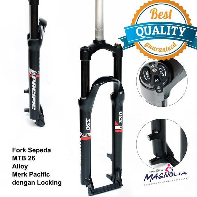 Promo Garpu / Fork Sepeda MTB 26" PACIFIC Oversize Suspensi - Locking Diskon