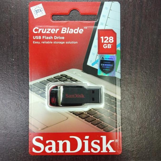 ORIGINAL SANDISK FLASHDISK 128GB CRUZER BLADE CZ50 USB FLASHDISK 128GB