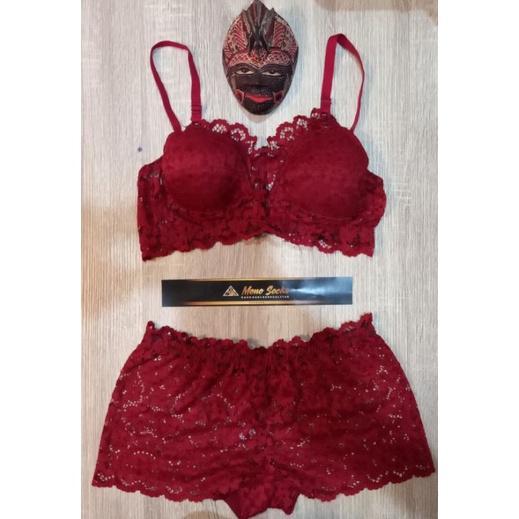 Termurah [Merah Jupe]Bra Set + Cd Merah,Lingerie,Braset,Bra + Cd,Bra Set Bandung