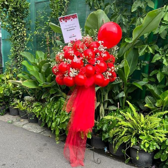 Dqueen Florist - Standing Flowers Artificial Bloom Balon
