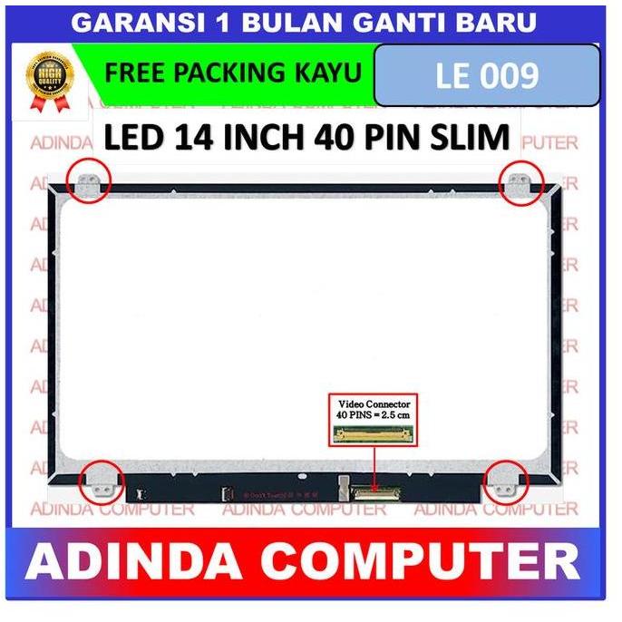 LCD LED Lenovo ThinkPad T430 L380 14.0 40 pin Slim AB