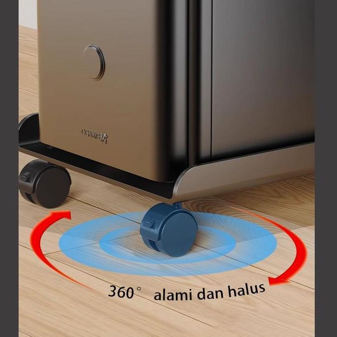 Rak Roda CPU Meja Komputer/Cubic Tray Komputer / Dudukan CPU Komputer Adjustable 20-26cm