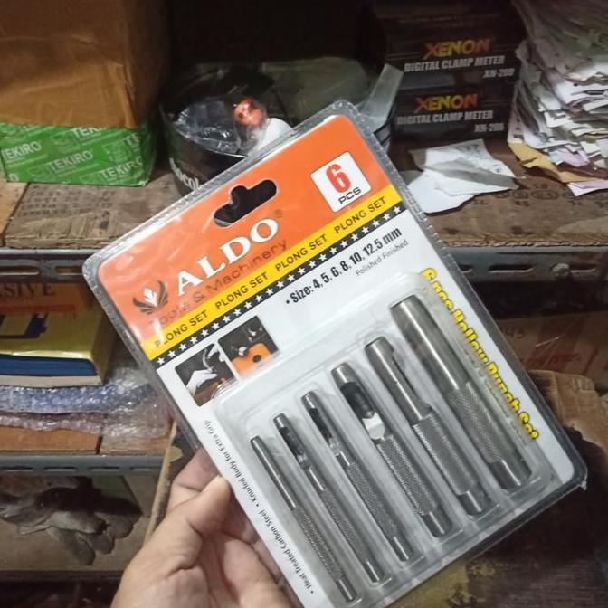 Ready plong alat pelubang pembolong karet kulit satu set