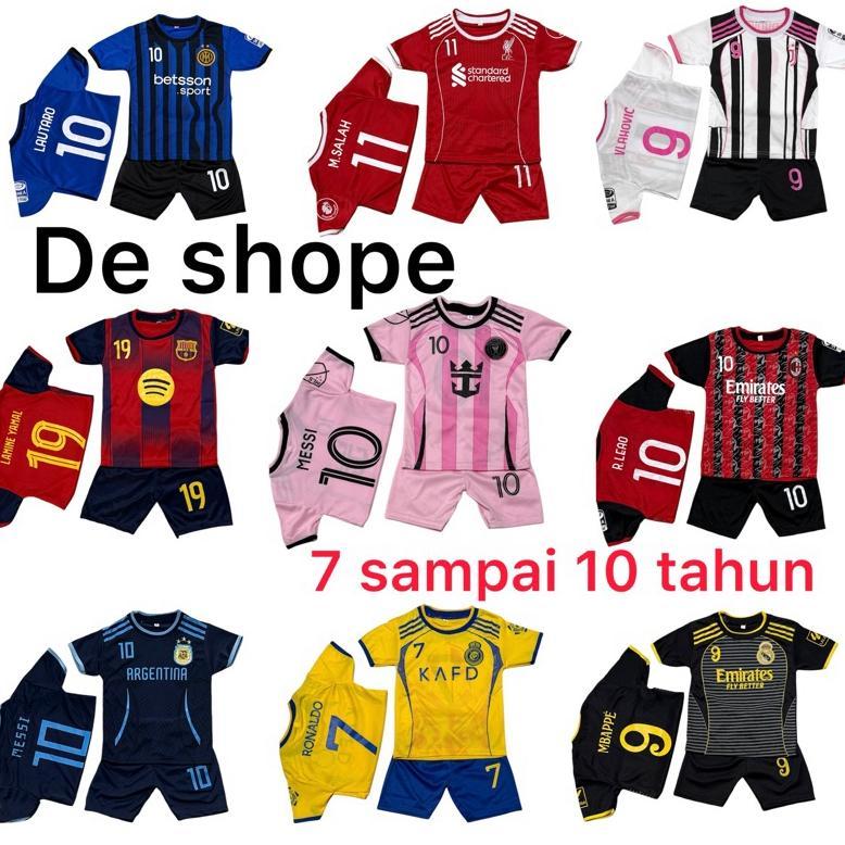ARVUNE SETELAN BAJU BOLA ANAK TERBARU UNTUK UMUR 7-10 TAHUN TERMURAH KAOS OLAHRAGA FUTSAL LAKI MURAH
