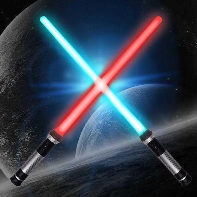 FEWRITZ Pedang Mainan Double Bladed Lightsaber Star Wars RGB PROTOK
