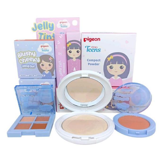 Zena_groupabadi - Paket Pigeon Make Up Untuk Anak - Anak/Paket Make Up Lengkap Bedak Eyeshadow Blush
