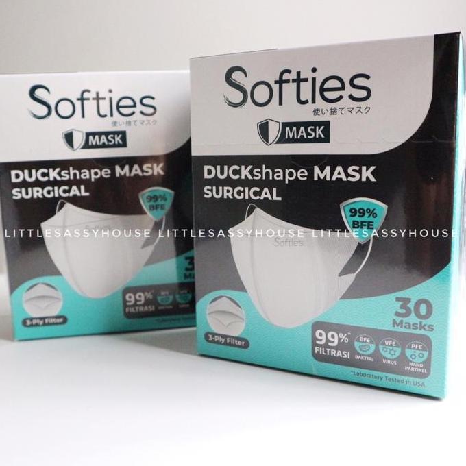 MASKER SOFTIES DUCKSHAPE SURGICAL BOX - masker duckbill - littlesassyhouse