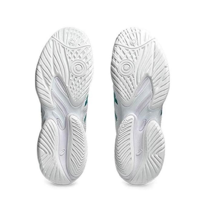 Sepatu Tenis Asics Novak Court FF 3 White Pitch Green DS
