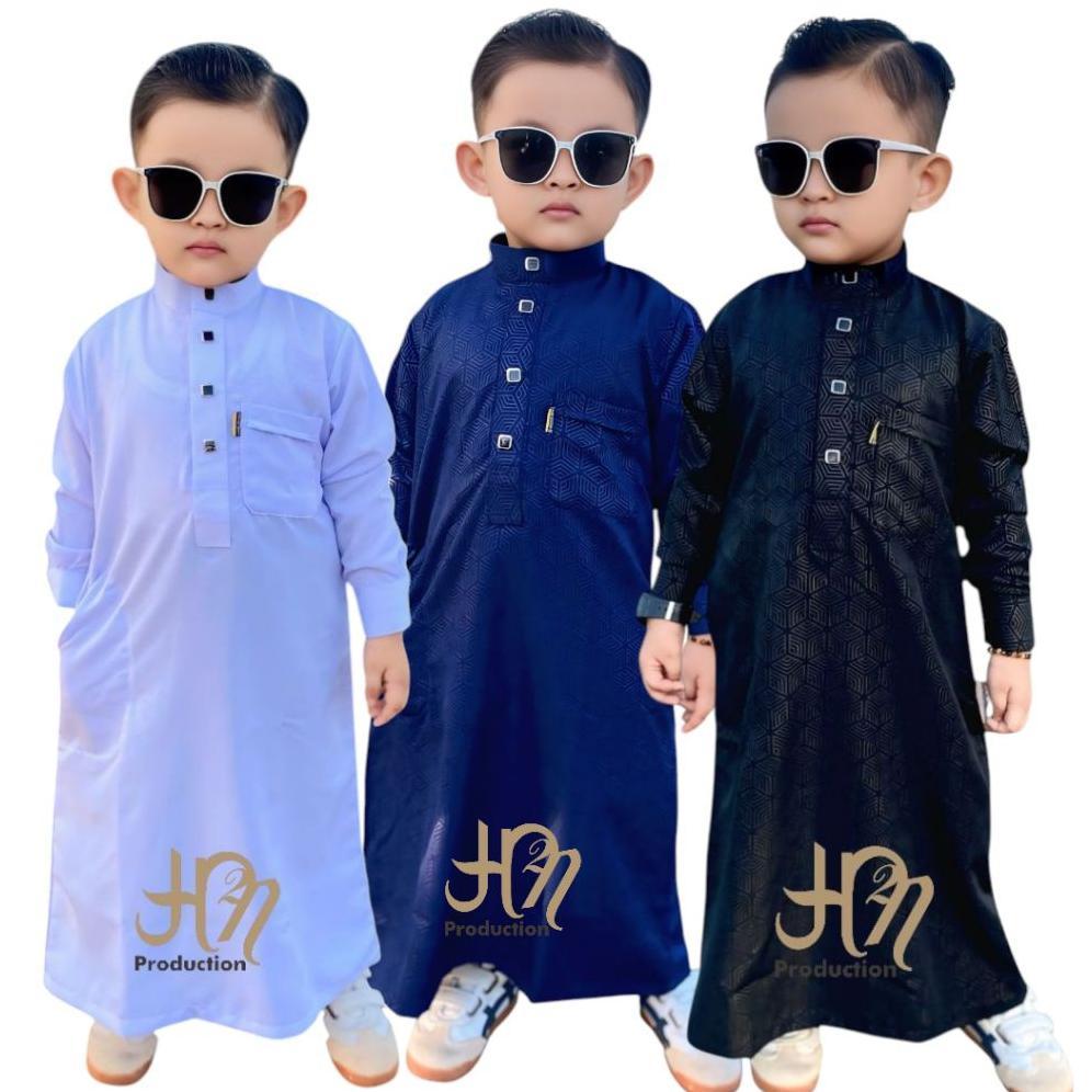 Terbaru Jubah Anak Laki-Laki Batik Embos Model Terbaru