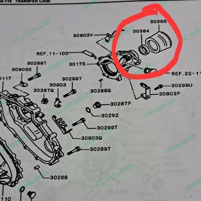 Seal Sil Buntut Transmisi Transfer Case Belakang Asli Ori Triton Hdx