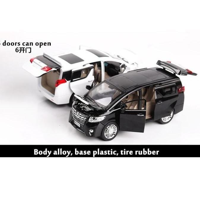 Toyota Alphard 1:24 Diecast Mobil XLG Besi Alloy Miniatur Pajangan