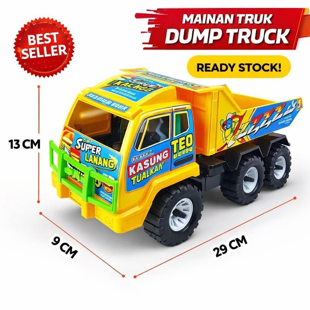 TERBARU BISA COD Mainan Truk Dump Anak Truck Oleng KTG TTD NEW Plastik Besar Bak Angkat Main Pasir T