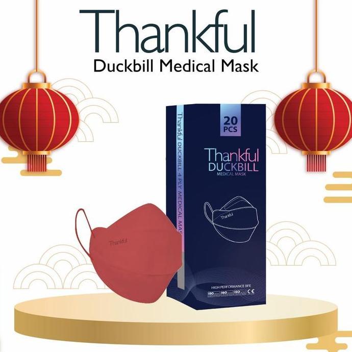 Masker Medis Thankful Duckbill Cny Edition