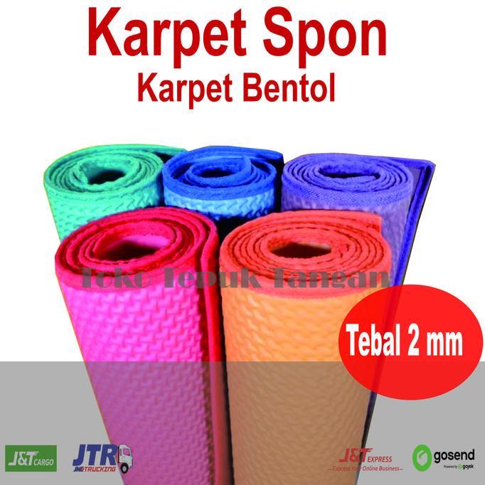 Karpet Lantai Bentol Jumbo / Karpet Spons Mercy / Tikar Spons Murah Tikar Lantai Anti Air Tebal 2Mm 