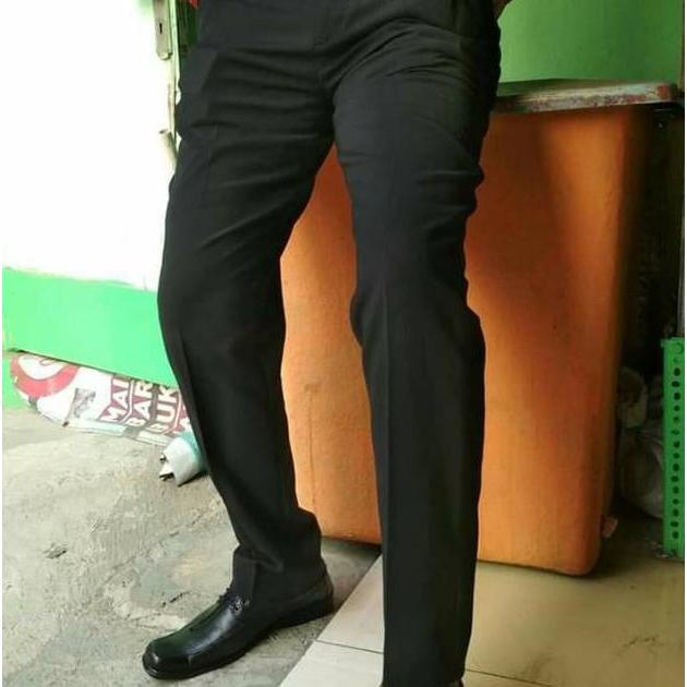 Best Seller Stelan Jas Celana Formal Pria Hitam Mode Slimfit Untuk Acara Wisuda Desain Anak Muda
