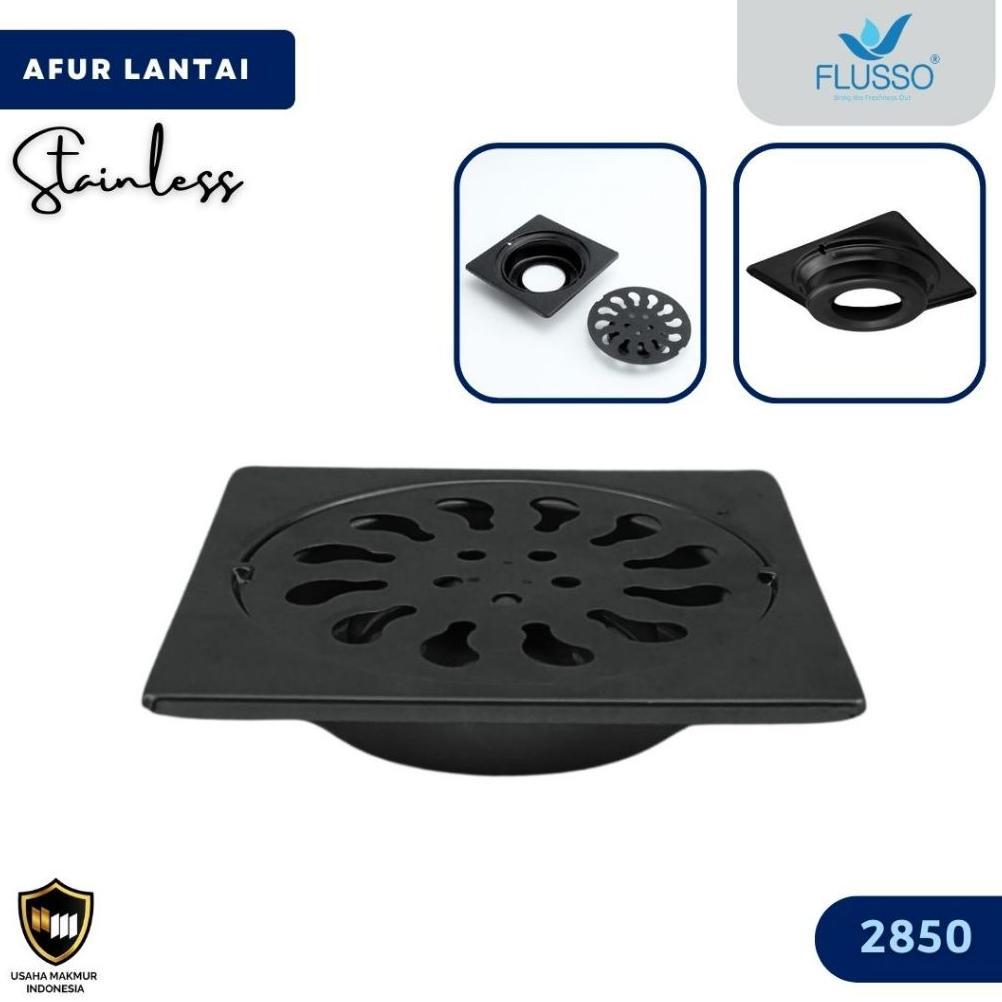 Official Flusso Floor Drain Afur Saringan Lantai Kamar Mandi Saringan Got Anti Bau | 2850
