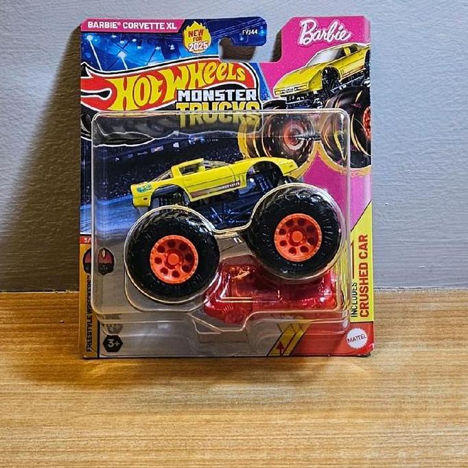 ORIGINAL HOTWHEELS MONSTER TRUCK BARBIE CORVETTE XL