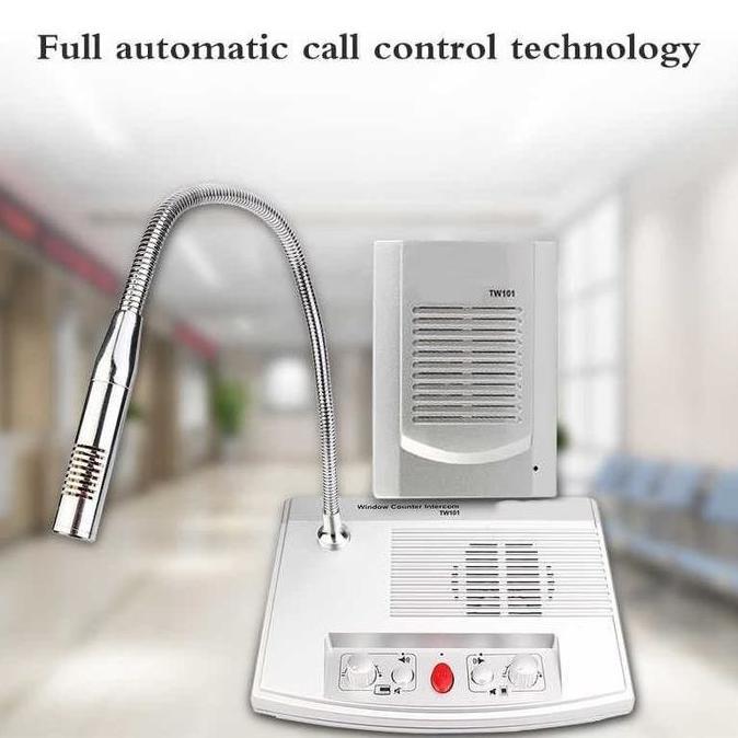 Window Speaker Intercom System - Mic Loket Buat Di Counter, Kasir, Rs