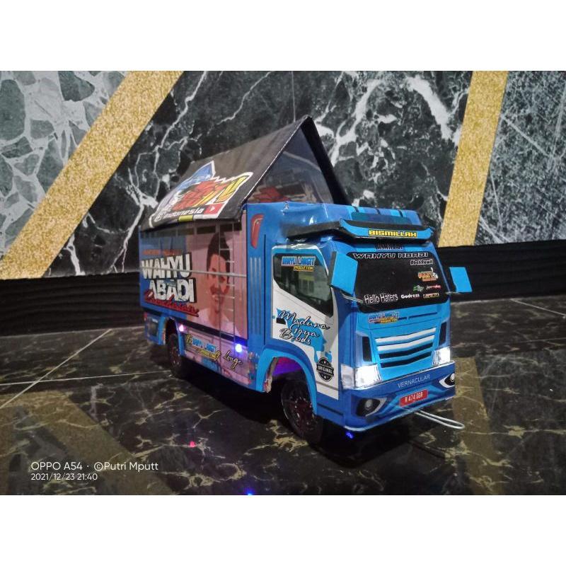 Truk Oleng Wahyu Abadi,Miniatur Truk Oleng Kayu.Mobil Oleng,Mainan Anak Anak