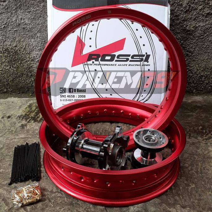 Ready Velgset Merah Supermoto CRF 150 L Velg Velk Tromol Silver Black CRF150 murah