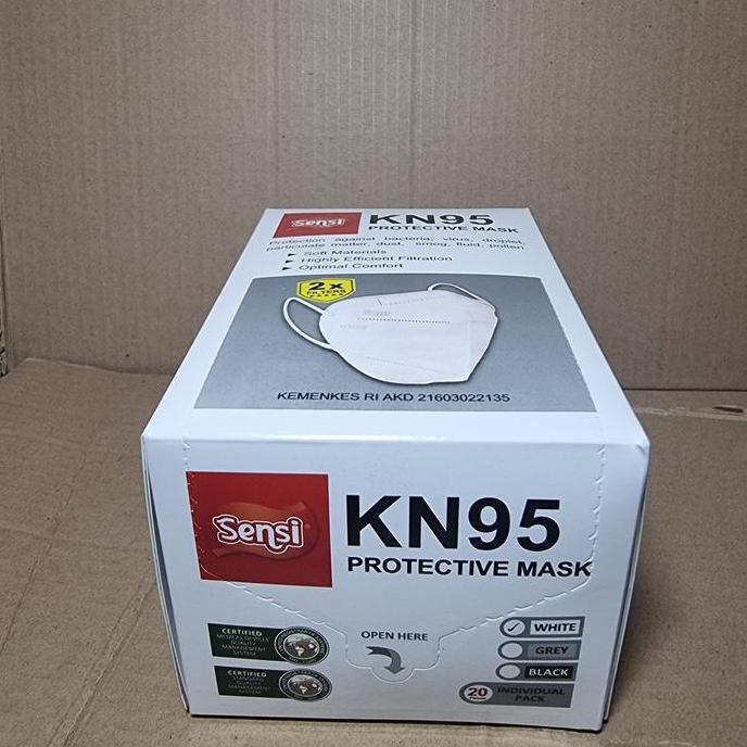 Sensi Kn95 Protective Mask 6Ply Isi 20/Masker Medis Sensi Kn95 6 Ply