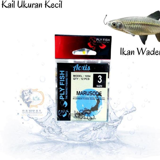 Kail Pancing Nila Lumut Model Kecil Plyfish Acxis Marusode 1054 / Mata Kail Ikan Mujair Nila Allshop