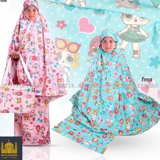 BUTIK.AZZAHRA MUKENA ANAK KARAKTER LOL KATUN TERMURAH DAN TERLARIS Atasan Muslim Panjang Sajadah Kot