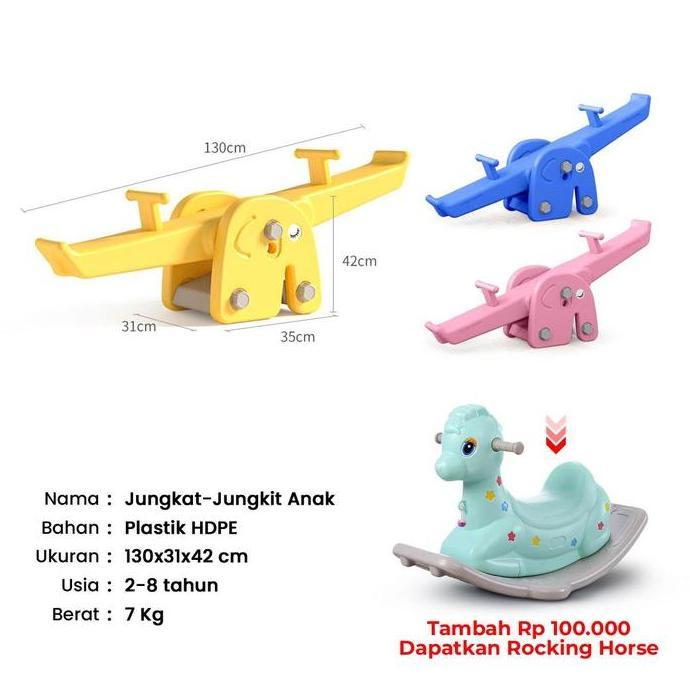 Mainan Jungkat Jungkit Edukatif Anak  Jungkat Jungkit Bahan Plastik HDPE Mainan Anak 001-M1505