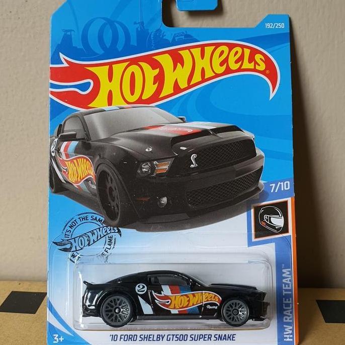 ORIGINAL HOTWHEELS 10 FORD SHELBY GT500 SUPER SNAKE HW RACE TEAM BLACK